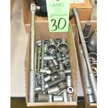 Lot-Various 1/4", 3/8" and 1/2" Drive Sockets in (1) Box
