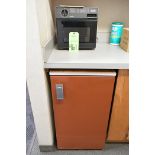 Lot-Ignis Short Undercounter Office Refrigerator and (1) Sharp Carousel II Microwave