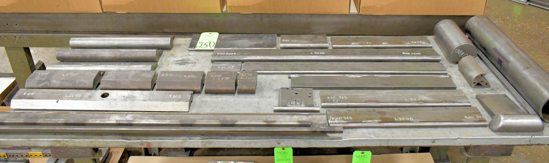 Lot-Various Brake Dies on (1) Bench Top