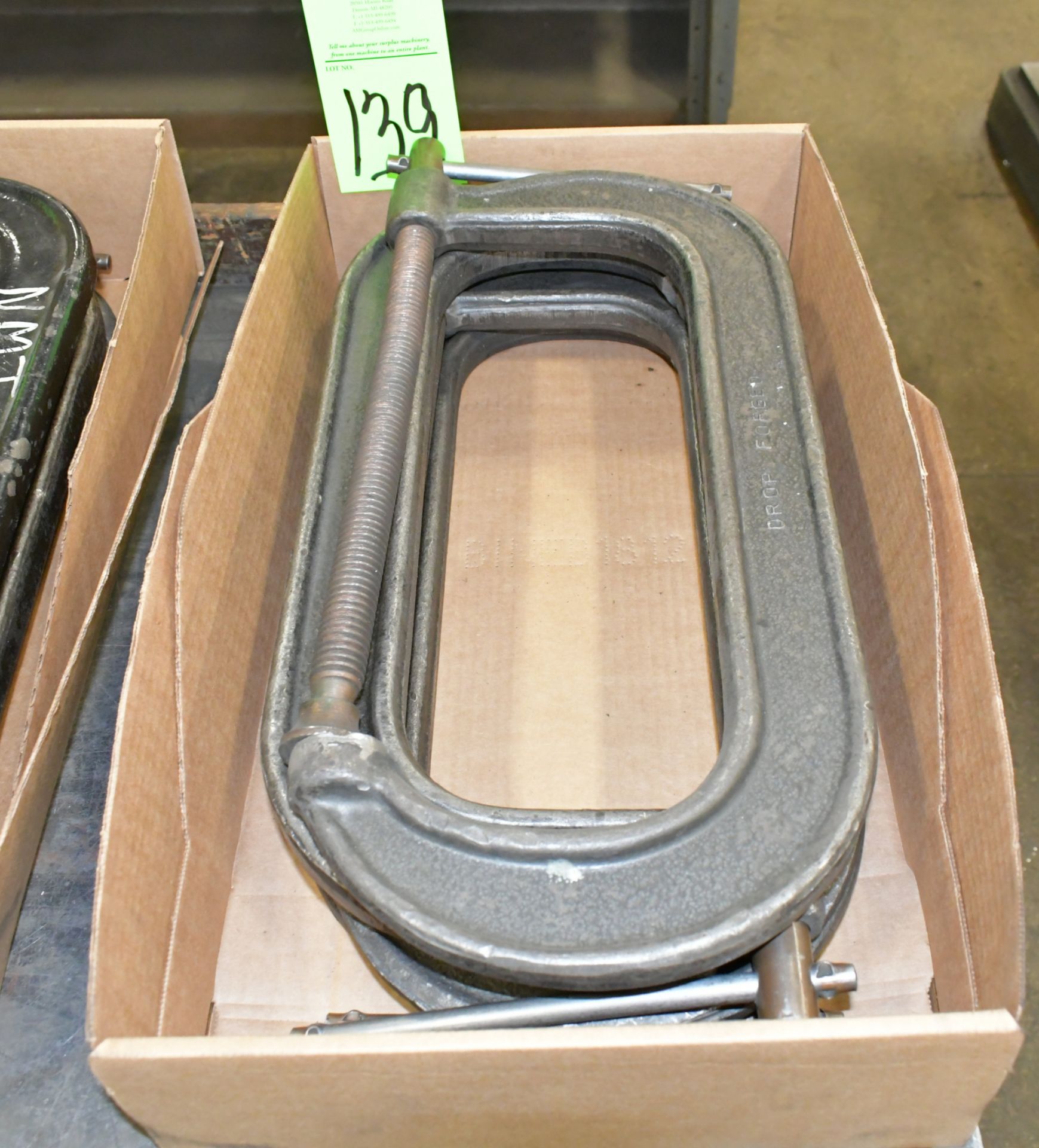 Lot-(4) 12" C-Clamps in (1) Box