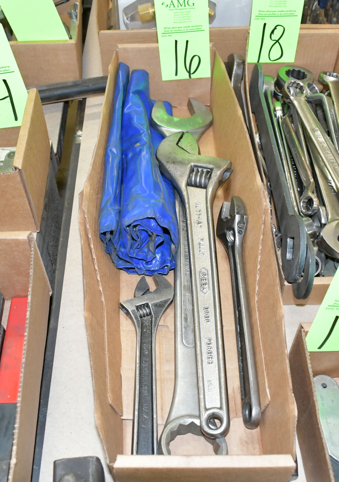 Lot-Adjustable Wrenches and Wrench Set in (1) Box