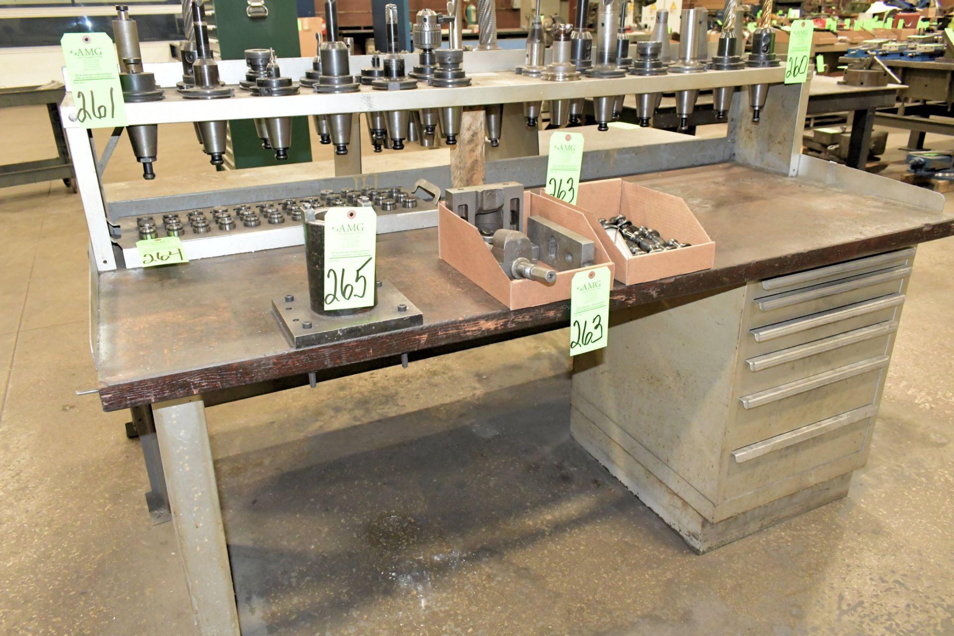 50-Taper Tool Holder Fixture with Work Bench, (Tooling Not Included), (Not to Be Removed Until
