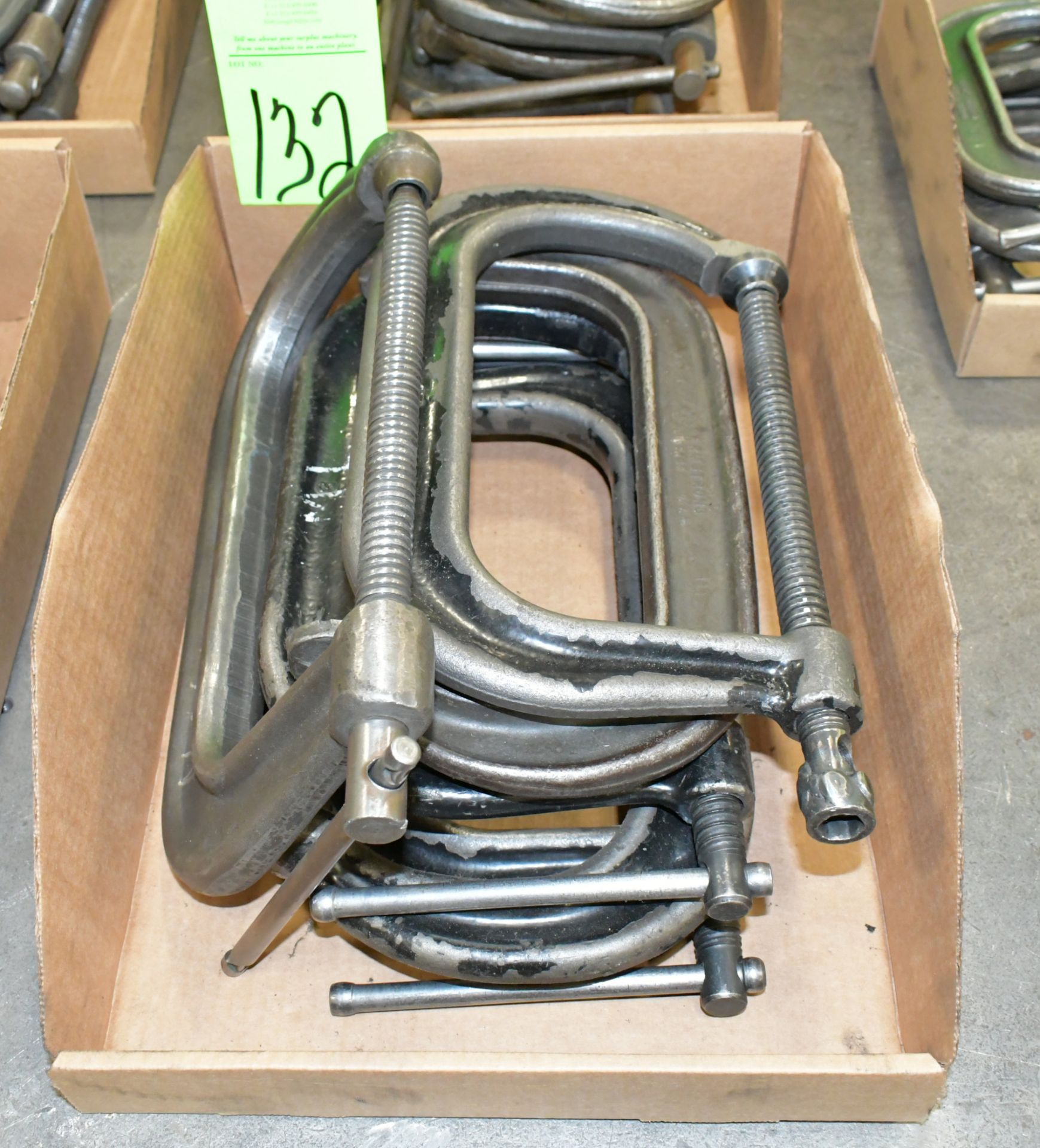 Lot-(6) 8' C-Clamps in (1) Box