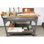 30" x 48" x 4" Steel Layout Table with Steel Stand, (Contents Not Included), (Not to Be