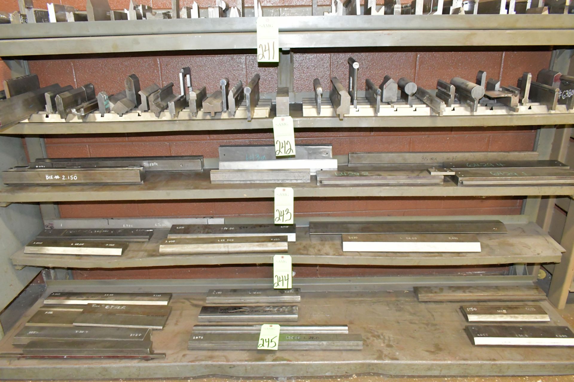 Lot-Various Brake Dies on (1) Shelf