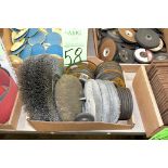 Lot-Wire Wheels, Buffing Wheels, and Grinding Wheels in (1) Box