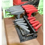 Lot-T-Handle Allen Wrenches with Stands in (1) Box