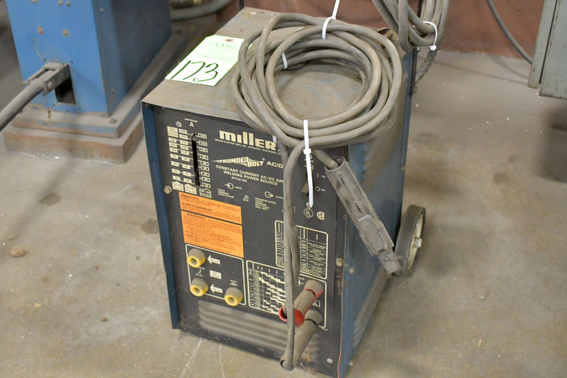 Miller Thunderbolt Style JD-7, AC/DC, 230-Amps AC, 150-Amps DC, CC AC/DC Arc Welder, S/n N/a, with