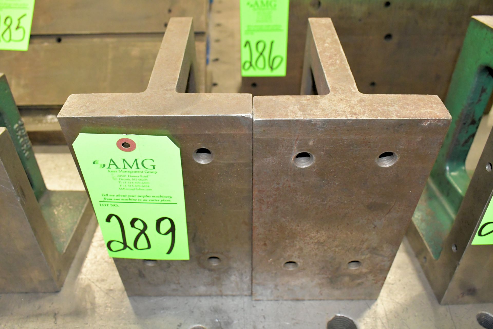 Pair 9 1/2" x 5 1/2" x 7" Angle Plates