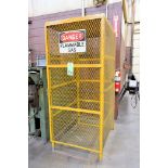 No Name Single Door Vertical Tall Cylinder Tank Cage