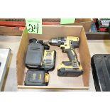 Lot-(1) DeWalt 20-Volt Cordless 3/8" Drill with (1) Charger and (3) Batteries in (1) Box