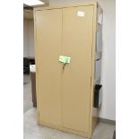 Lot-(3) File Cabinets and (1) 2-Door Storage Cabinet