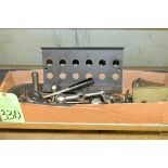 Lot-Machine Handles, Collet Stand, Timing Belt, et. In (1) Box Under (1) Bench