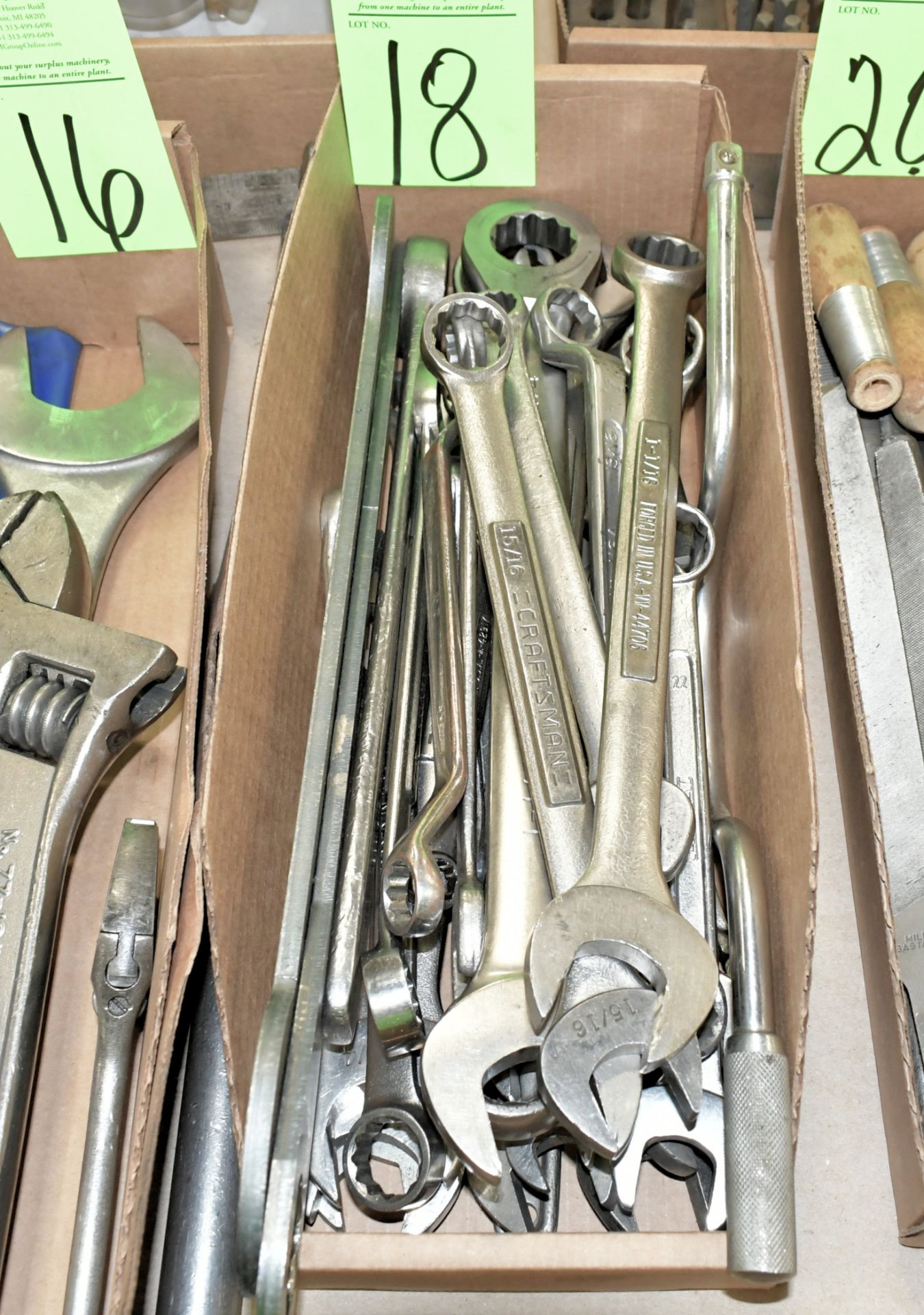 Lot-Mechanic's Wrenches in (1) Box