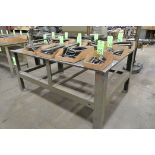 48" x 72" x 5/8" Steel Top Layout Table, (Contents Not Included), (Not to Be Removed Until Empty)