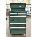 Master Force 7-Drawer Rolling Tool Chest with 8-Drawer Flip Top Stack Tool Box
