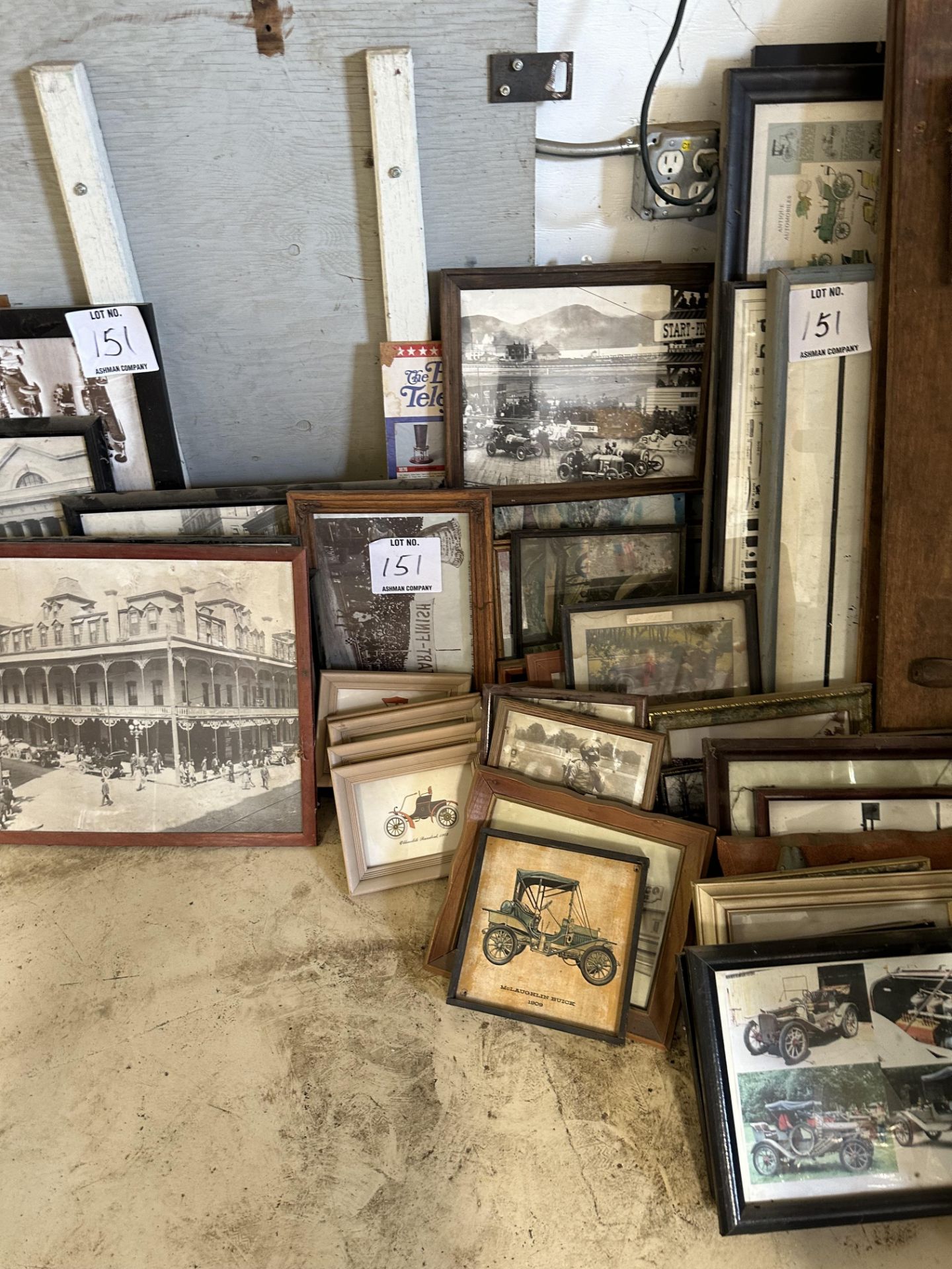 Large lot of antique automotive pictures