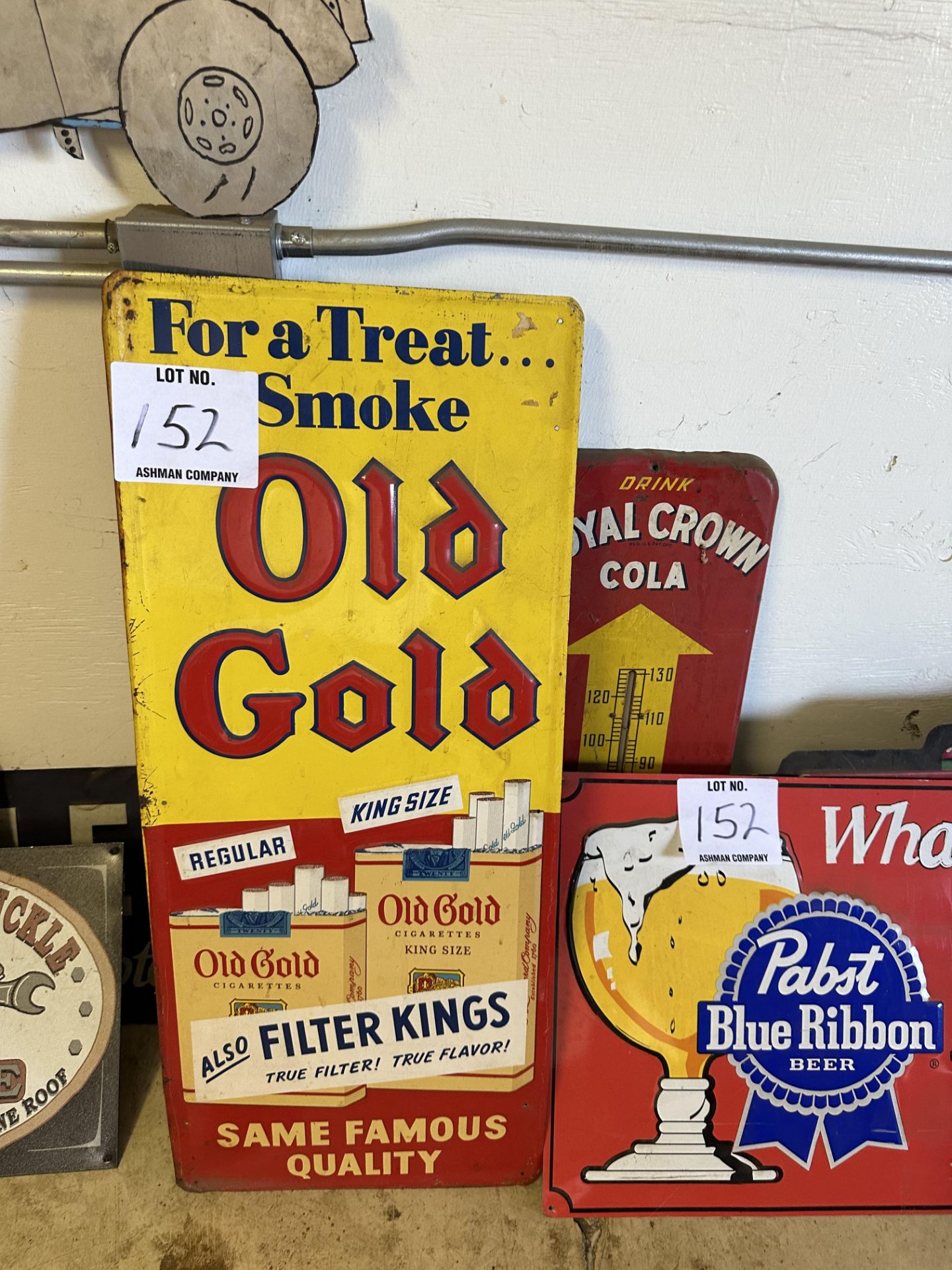Beer and tobacco Antique Metal signs