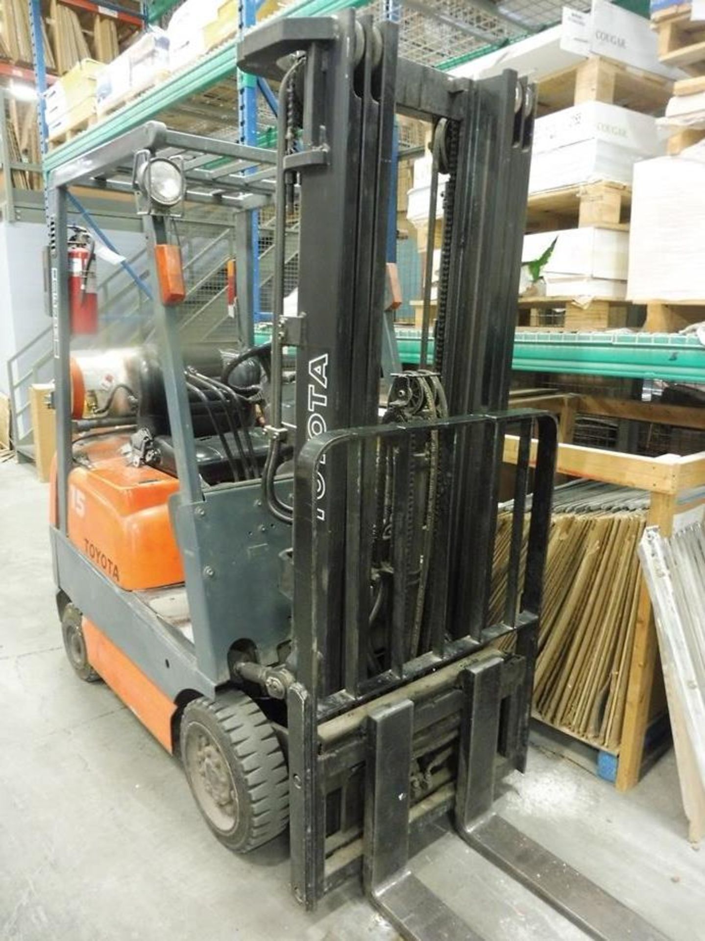 TOYOTA "42-6F-GCU15" Propane Powered Forklift Truck, S/N: 63047, 2,800LB Capacity, 3-Stage Mast,