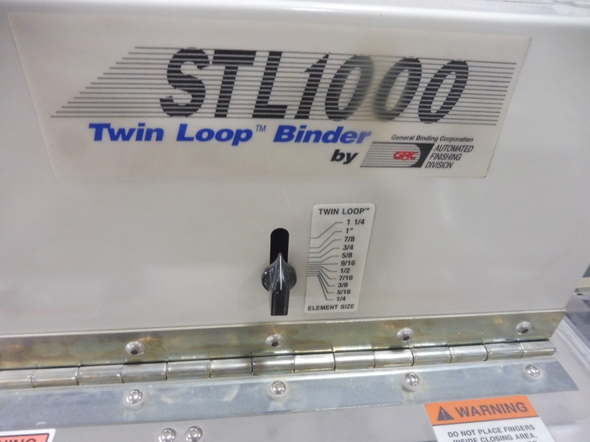 GBC "STL-1000" Twin Loop Spool Wire Binding Machine, S/N: 7012-0100, Up To 1,000 Books/Hour. ( - Image 4 of 5