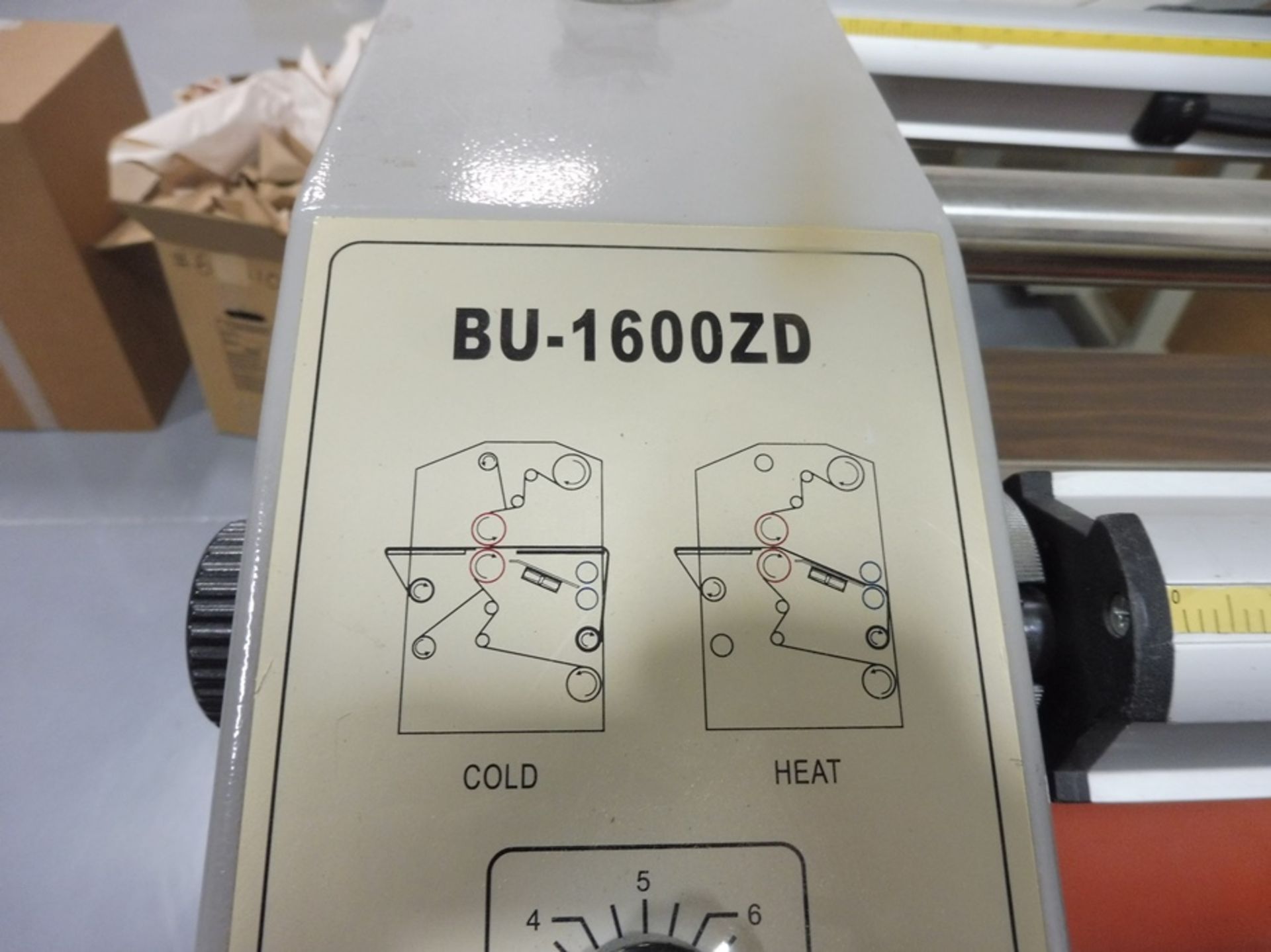 "BU-1600ZD" Roll to Roll Dbl Sided Hot/Cold Laminator, 63" Capacity, (North York Facility) - Image 4 of 4