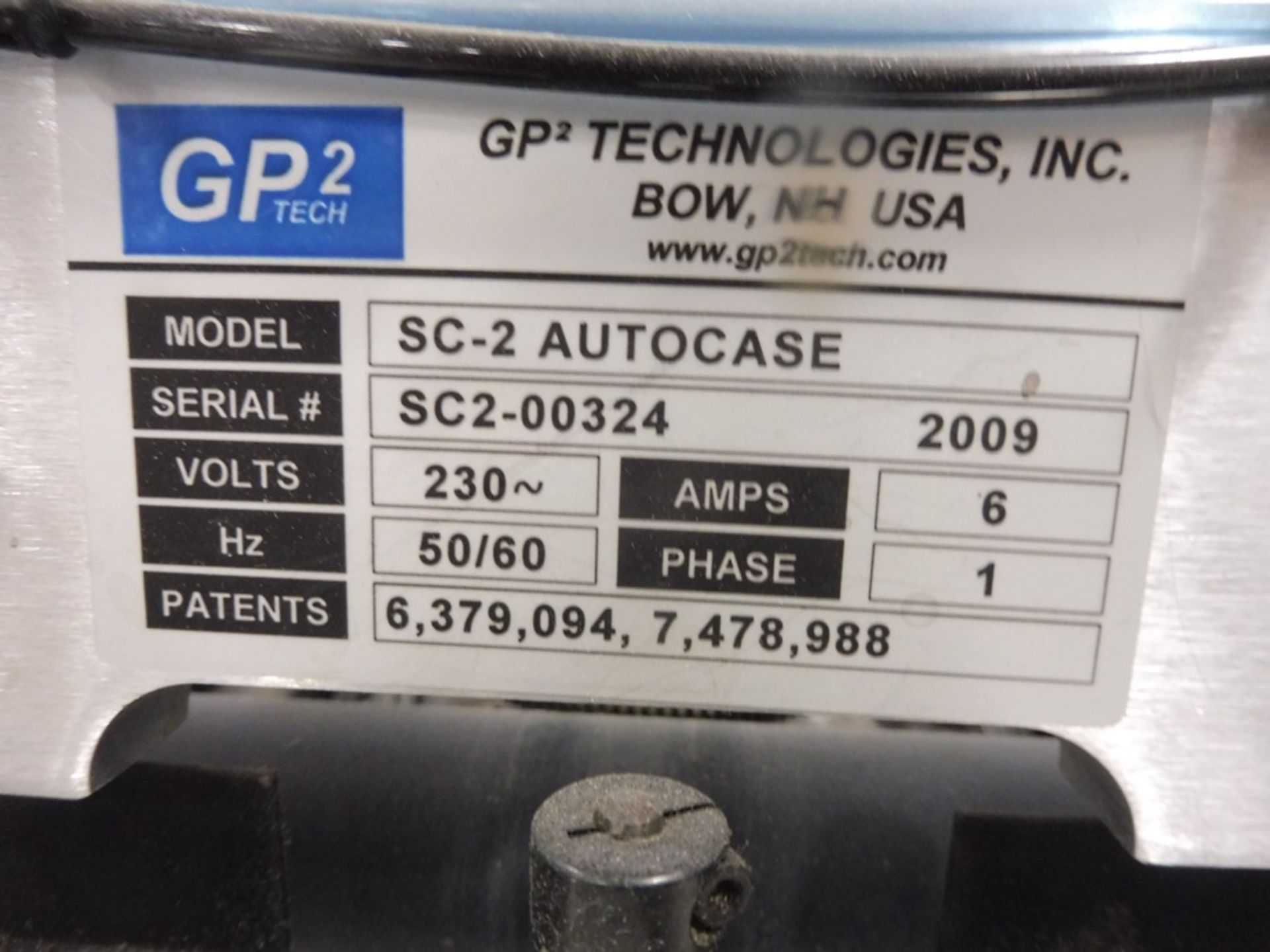 2009 GP2 TECHNOLOGIES "SC-2 AutoCase" Automatic Case Maker, S/N: SC2-00324, Up To 300 Cycles/ - Image 3 of 6