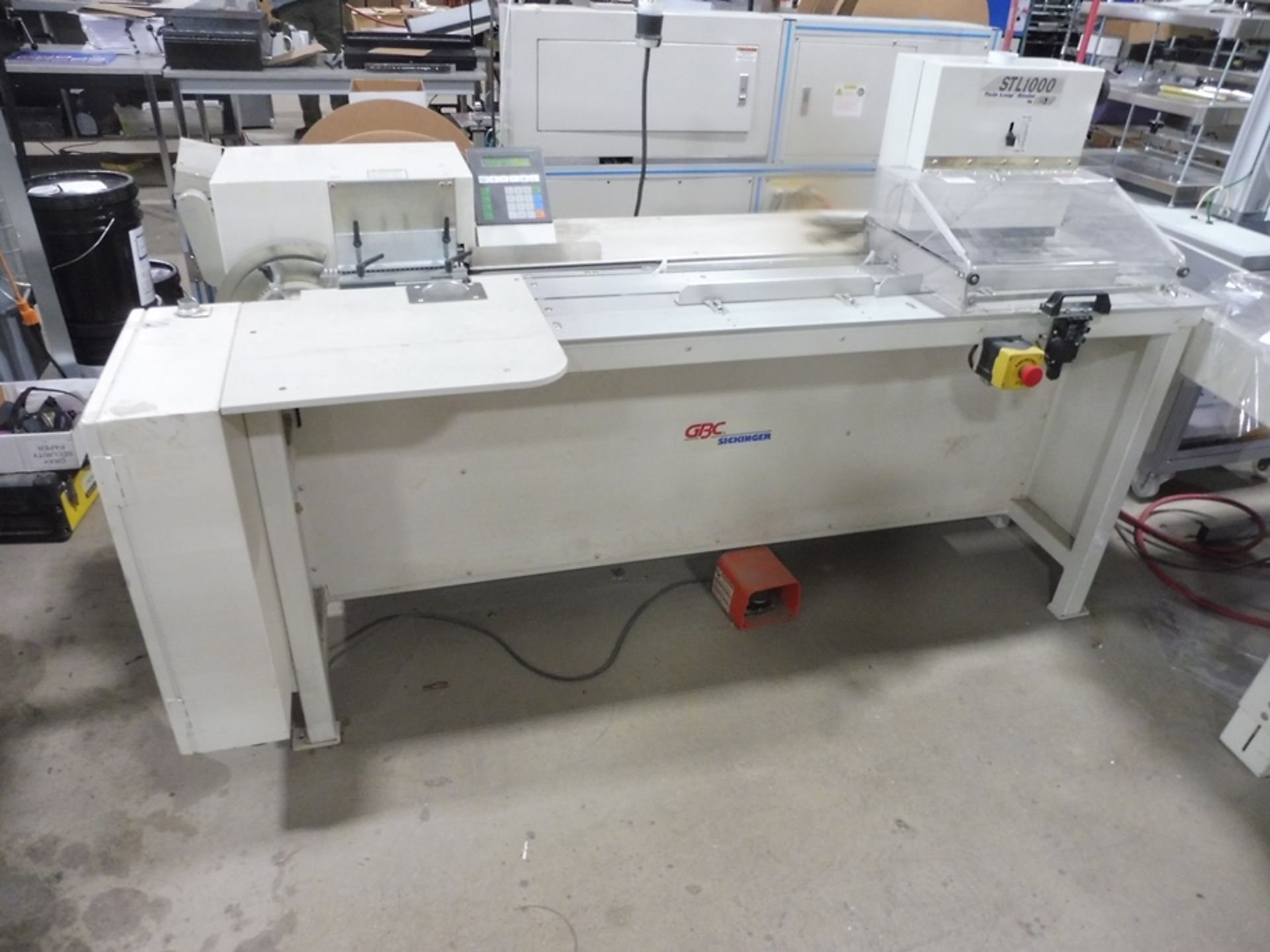 GBC "STL-1000" Twin Loop Spool Wire Binding Machine, S/N: 7012-0100, Up To 1,000 Books/Hour. (