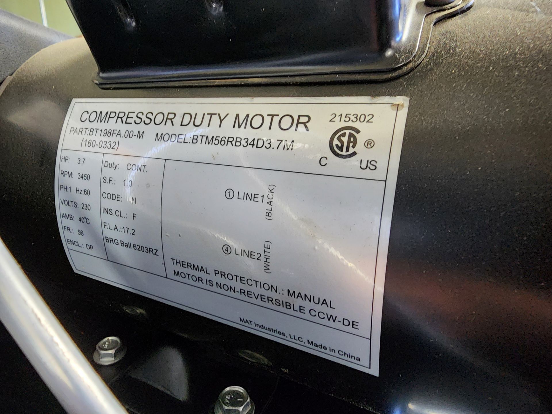 Craftsman Professional Air Compressor - LISTED AS "SALVAGE": 150 PSI, 240 Volt, 3.1 HP, 60 Gallon - Image 10 of 11