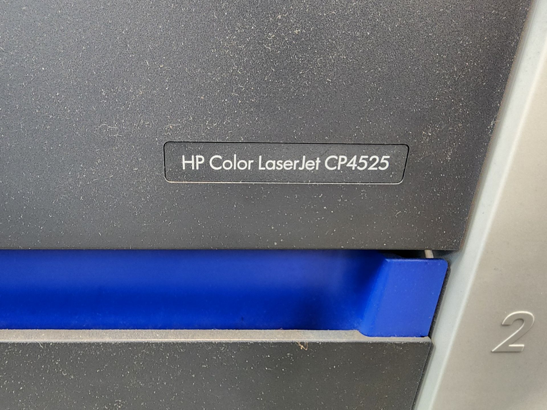 HP Color LaserJet CP4525 Printer w/4-Paper Drawers + Side Feed - Bild 2 aus 14