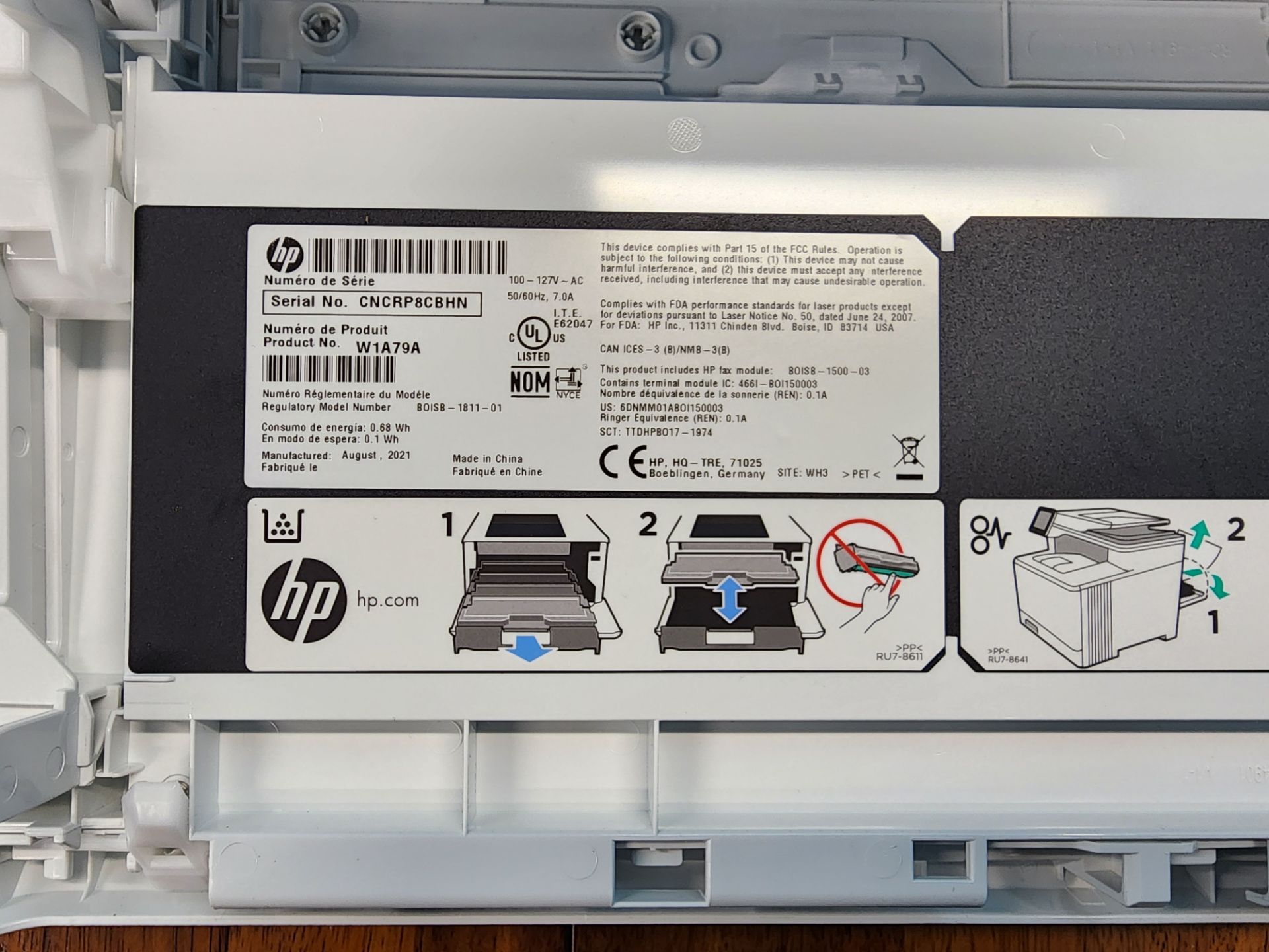 HP Color LaserJet Pro MFP M479fdn Printer - Image 7 of 8