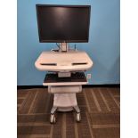 ErgoTron Model SV42-3311-1 "StyleView" Medical Cart w/LCD Mount & HP Monitor, SLA Powered, 1