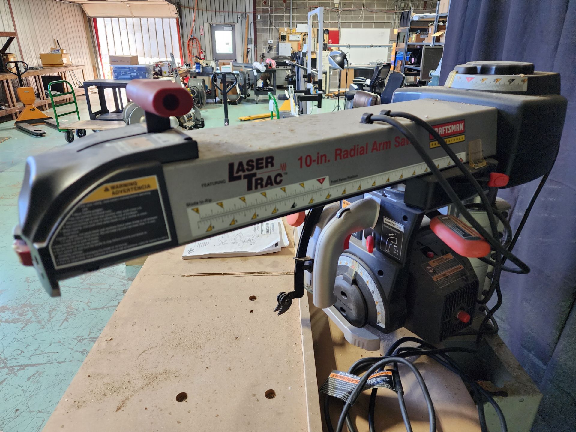 Craftsman Laser Trac 10" Radial Arm Saw - Image 6 of 9