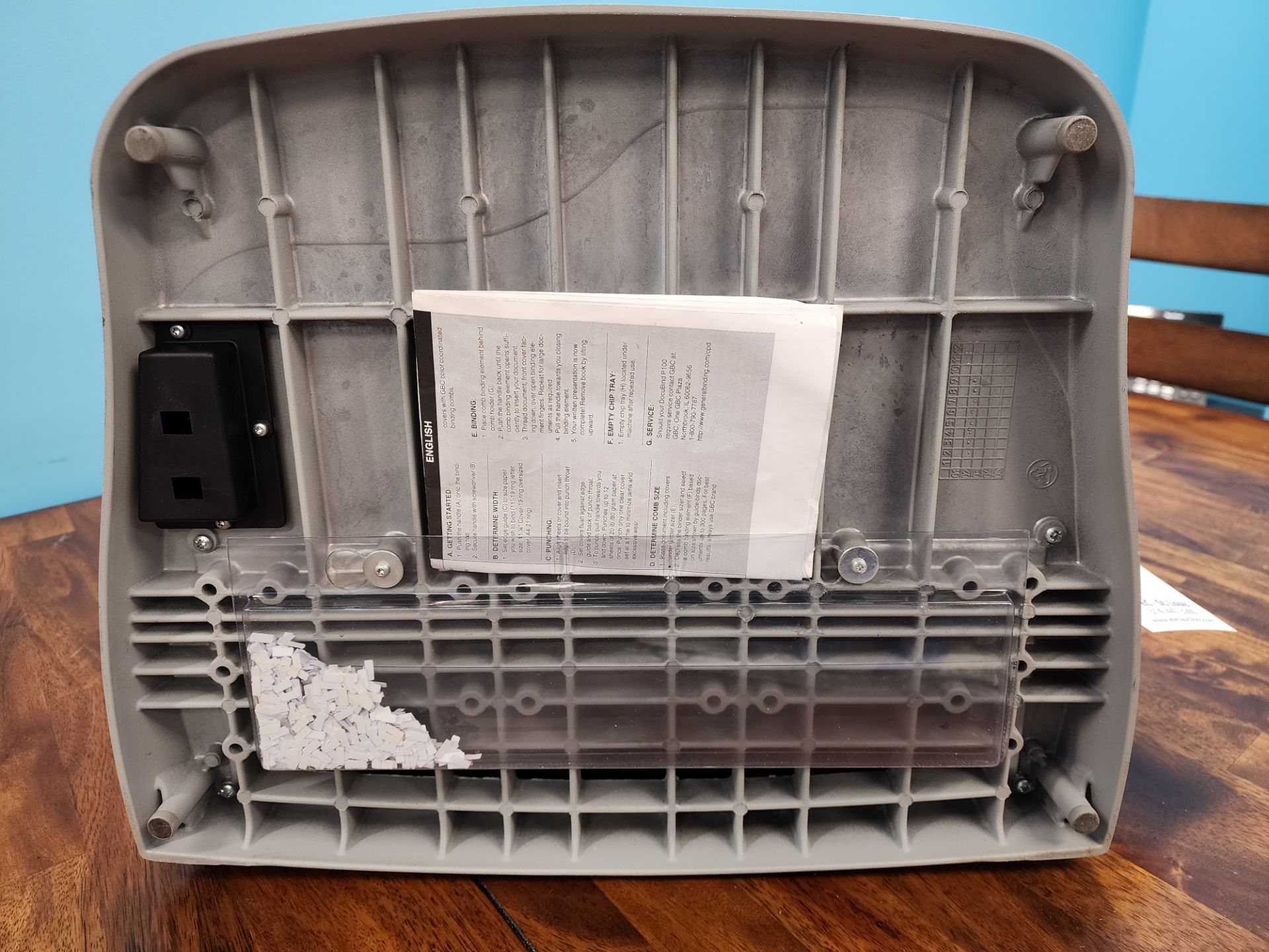 DocuBind Model P100 Binder, S/N 0LP4642 - Image 3 of 4