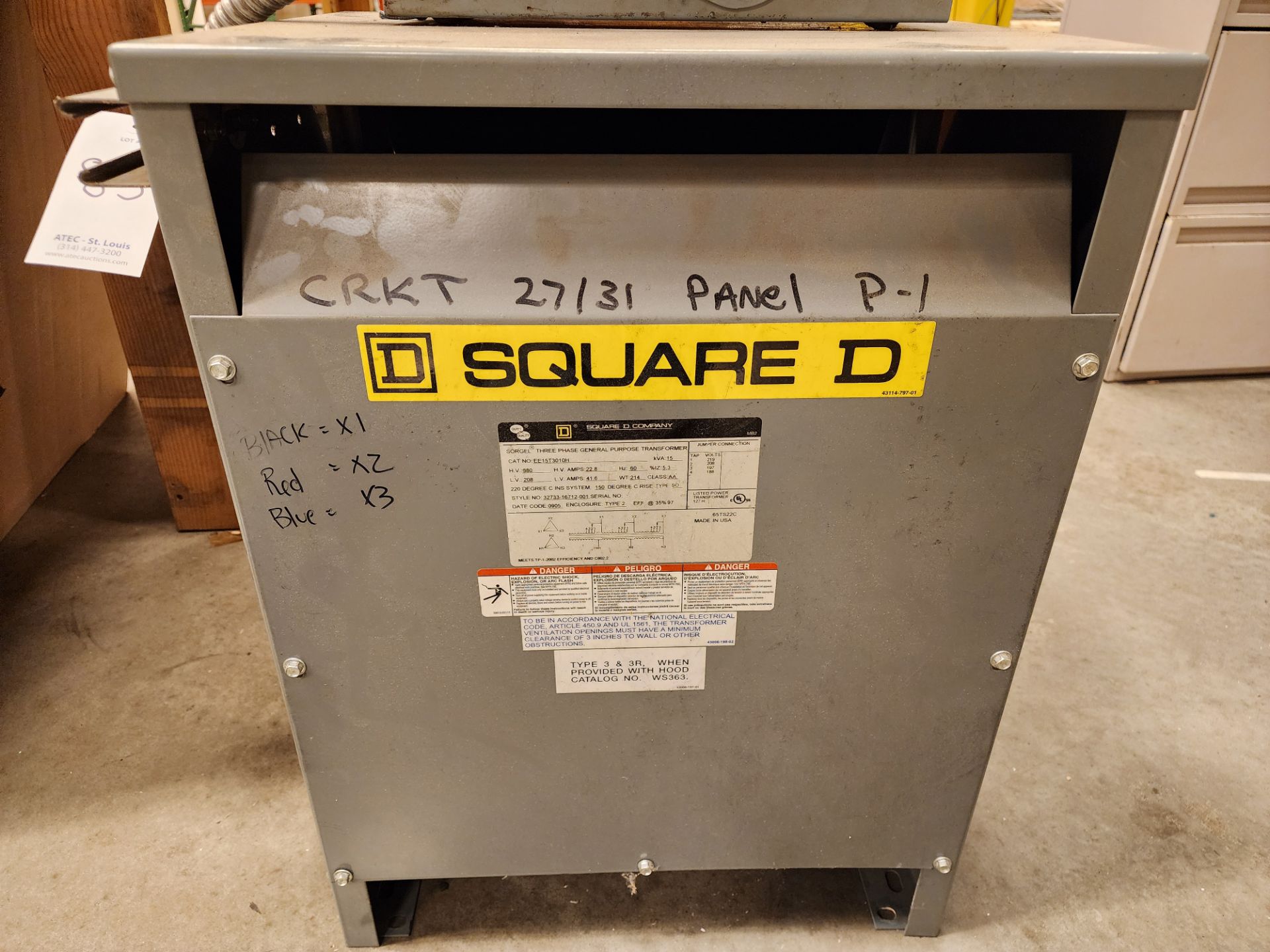 Square D Transformer w/Safety Switch - Image 2 of 9