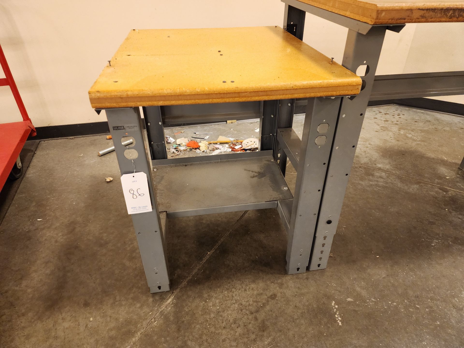 Lot of (2) U-Line Shop Tables - Image 5 of 7