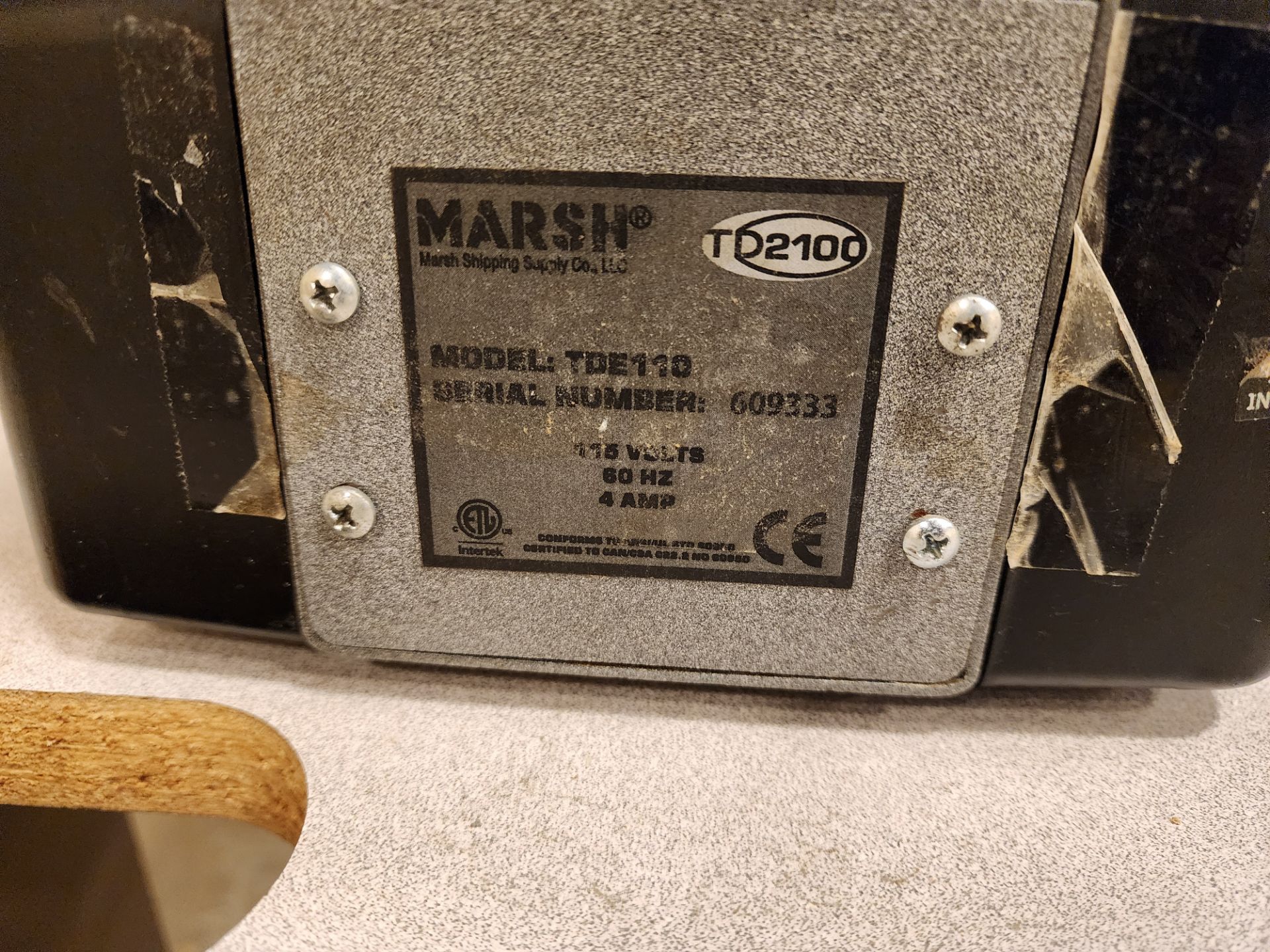 Lot of (2) Marsh TD2100 Tape Dispensers - Image 2 of 5