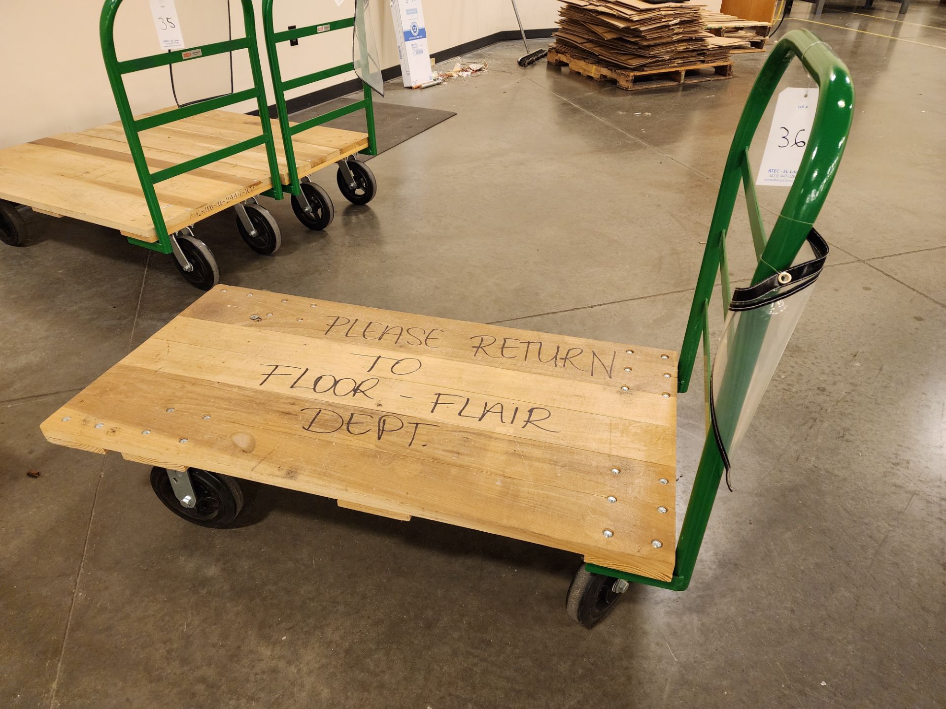 Flat Material Handling Cart - Image 2 of 2