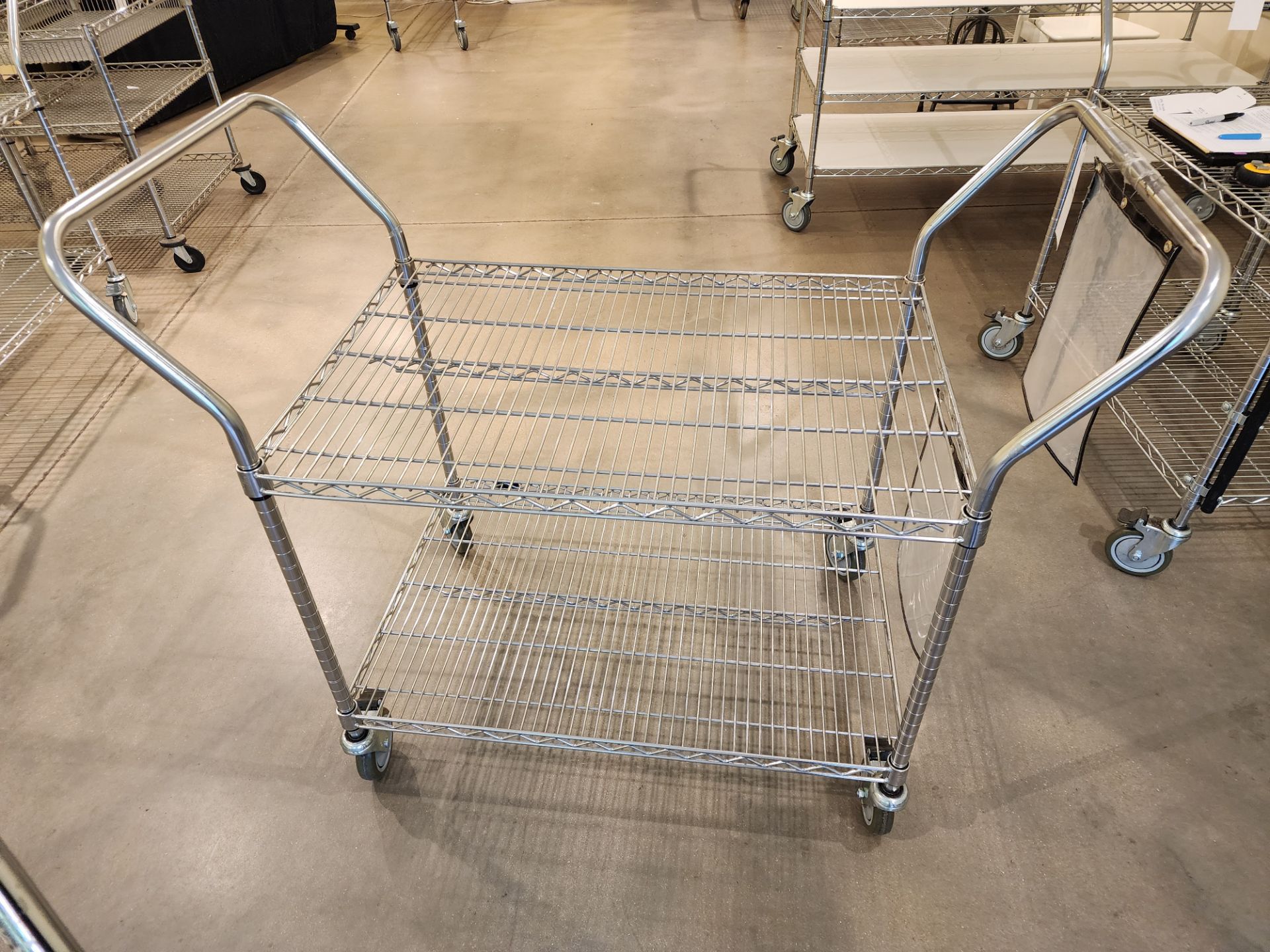 Lot of (2) Rolling Wire Carts - Image 4 of 4