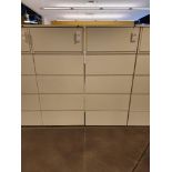 Lot of (2) 4-Drawer 1-Sliding Shelf Lateral Files