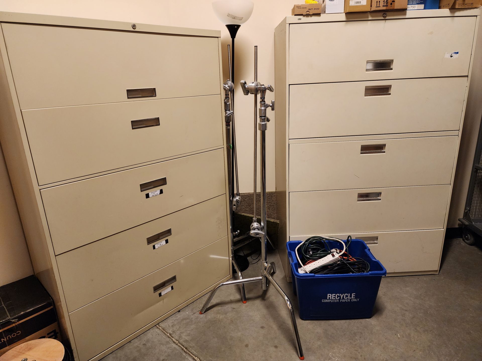 Lot of (2) 5-Drawer Lateral File Cabinets