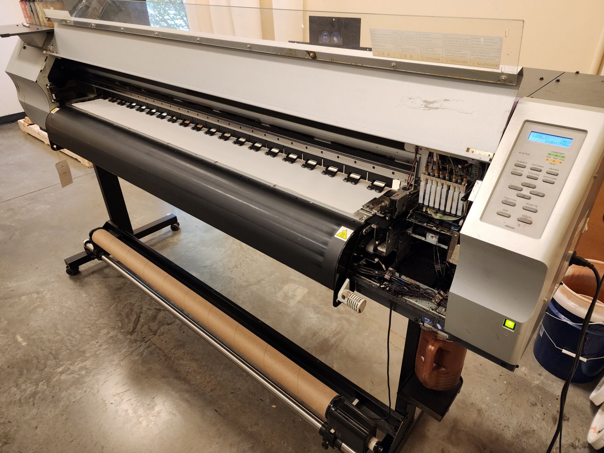 Mimaki Model JV33-160 Inkjet Printer, 63.4" Maximum Print Area, S/N K82BD465 (2012) (#0) - Bild 5 aus 10