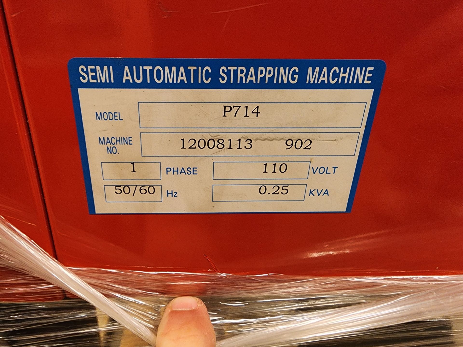 Samuel Model P-714 Semi Automatic Strapping Machine - Image 5 of 5