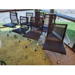 Lot of (7) Rolling Office Chairs