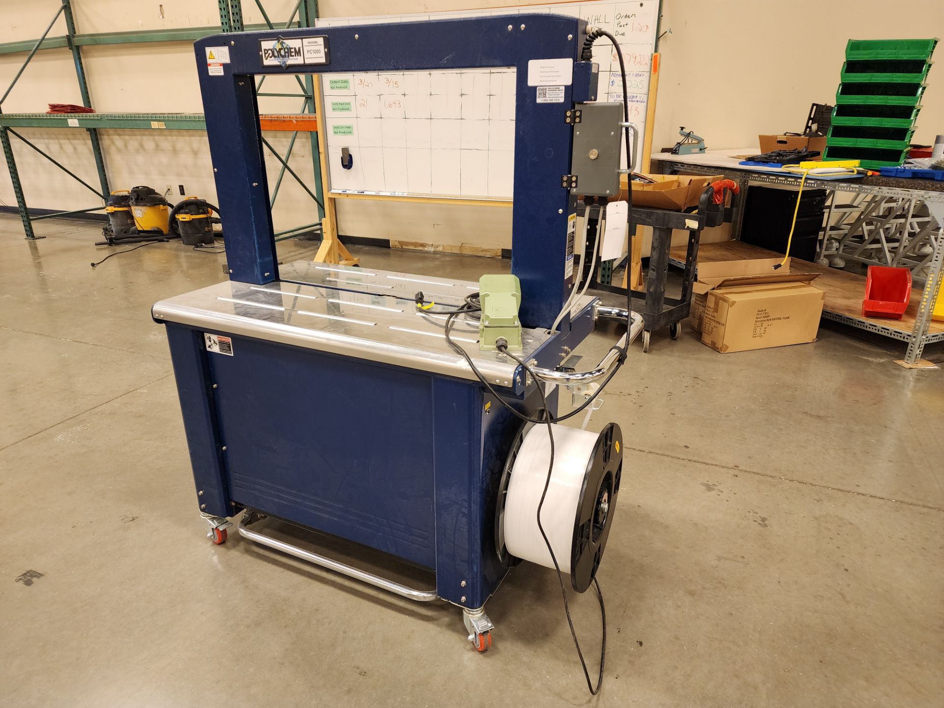 Polychem Model PC1000 Automatic Arch Strapping Machine, 88 Lb. Capacity, S/N 150143 (2020) - Image 4 of 5