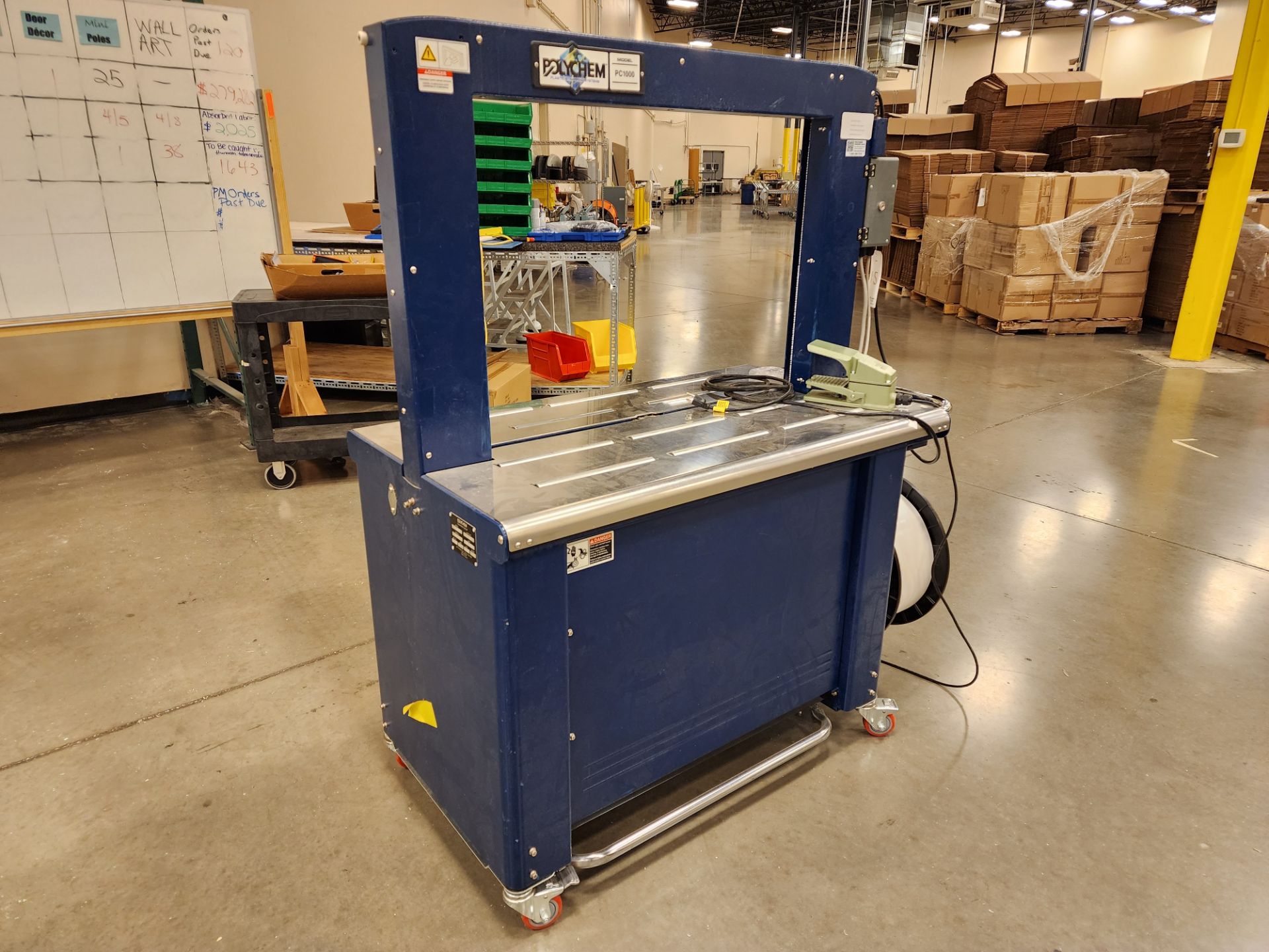Polychem Model PC1000 Automatic Arch Strapping Machine, 88 Lb. Capacity, S/N 150143 (2020) - Image 3 of 5