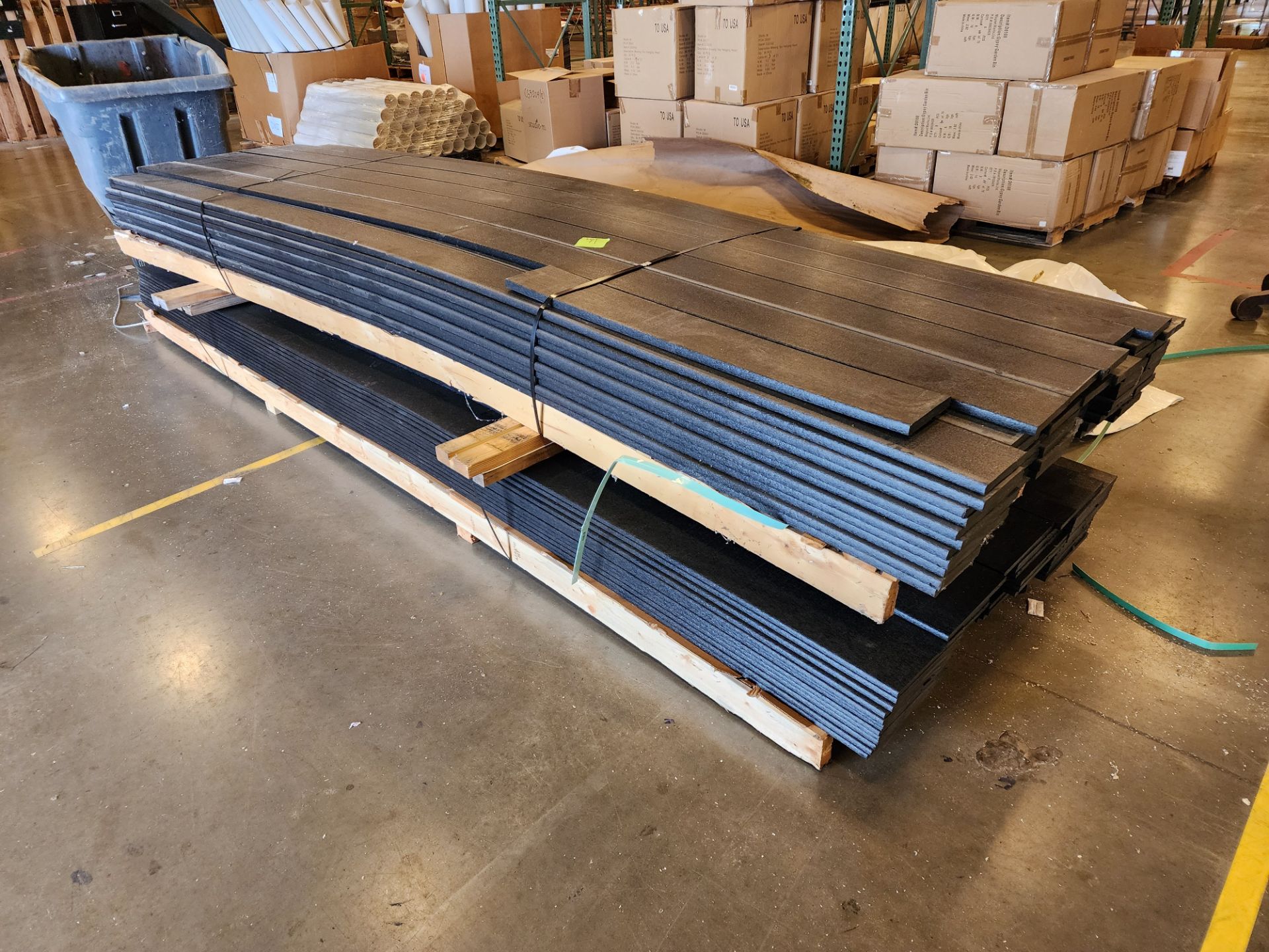 Pallet of Black Poly Board