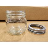 Lot of 3" Glass Jar Inventory