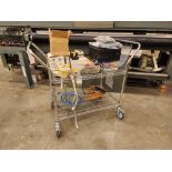 Lot of (4) U-Line 2-Tier Rolling Wire Carts
