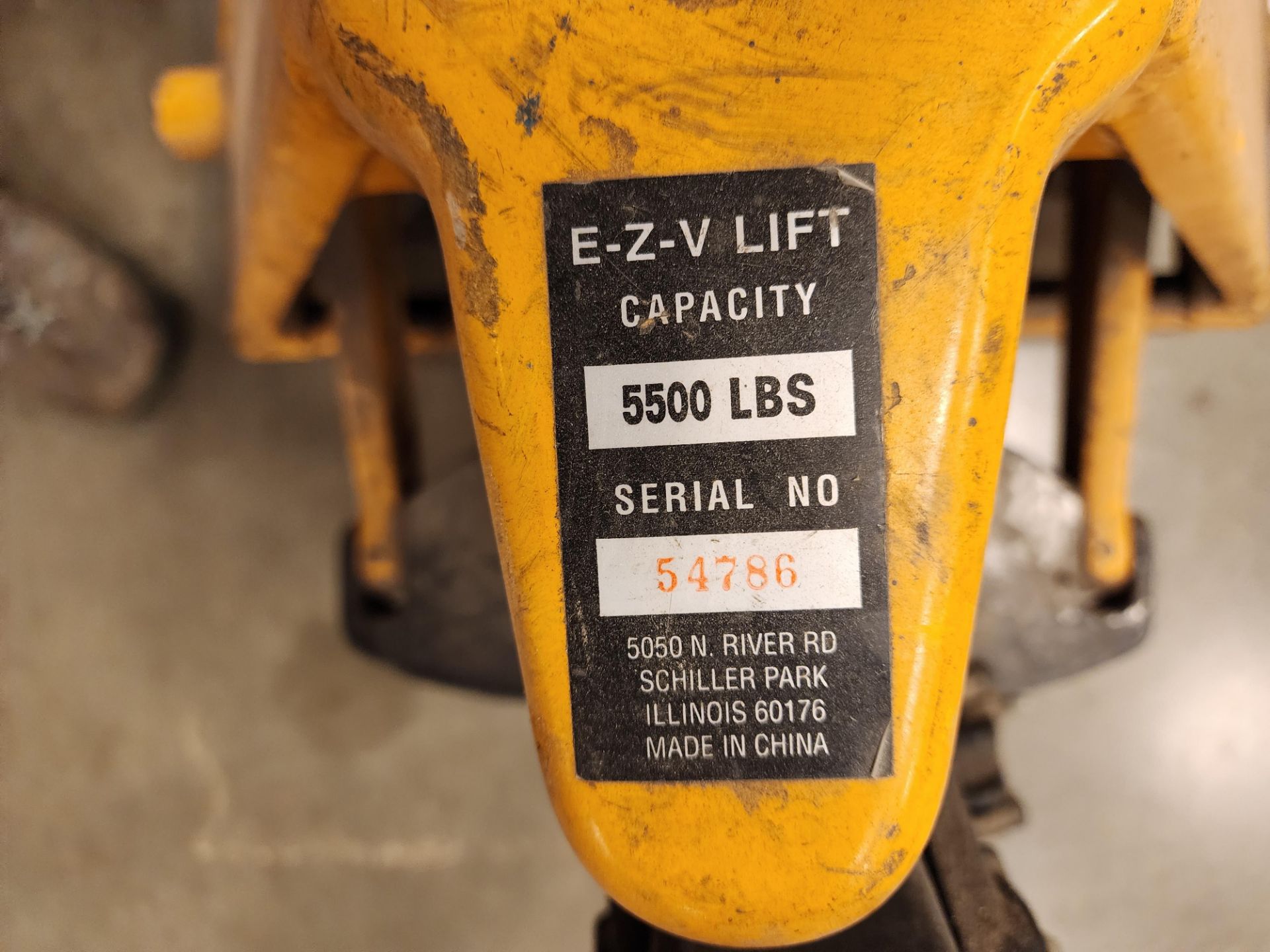 E-Z-V Pallet Jack, 5,500 Lb Capacity - Image 3 of 3