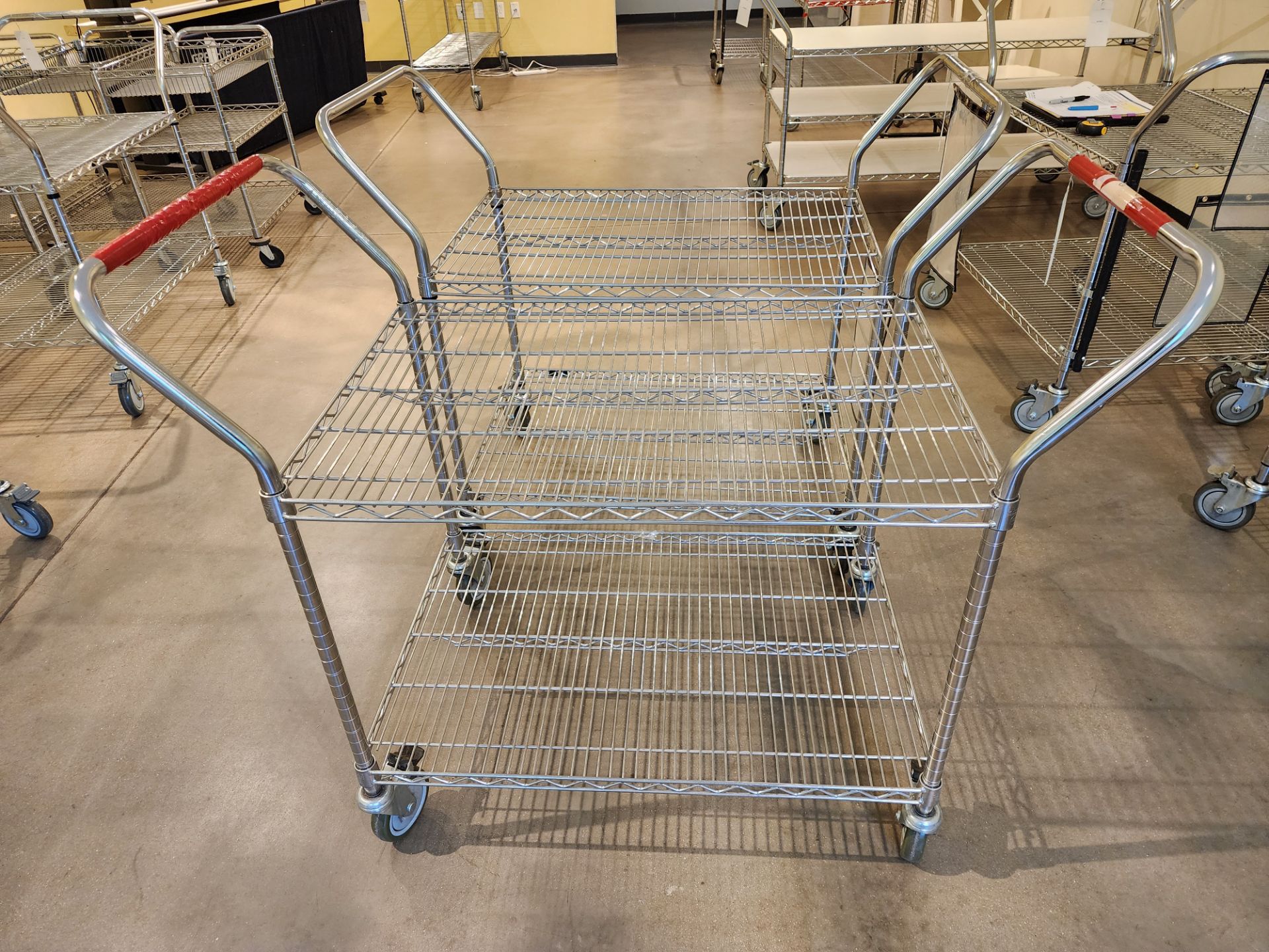 Lot of (2) Rolling Wire Carts
